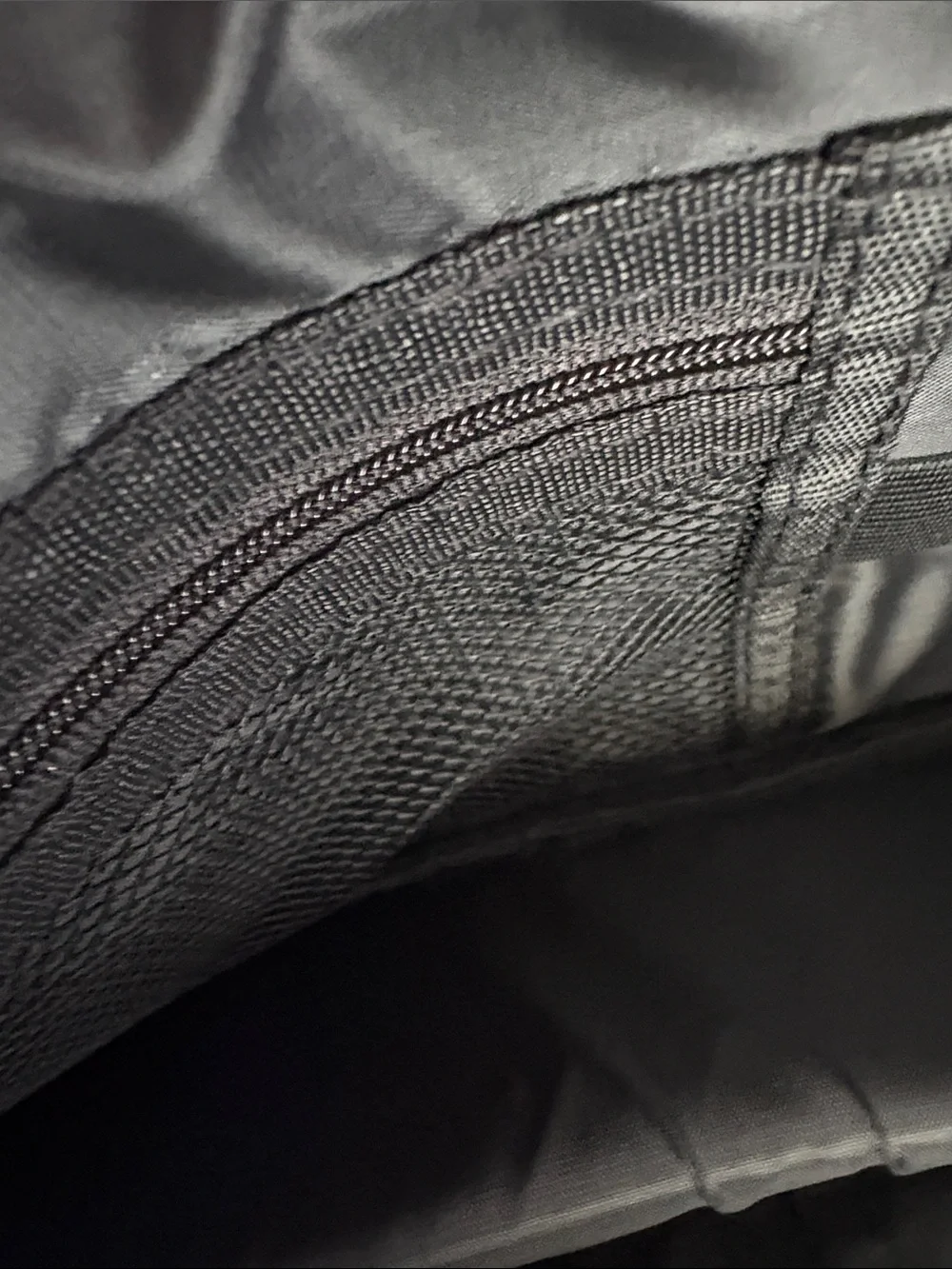 Black Quilted Hair tools travel bag